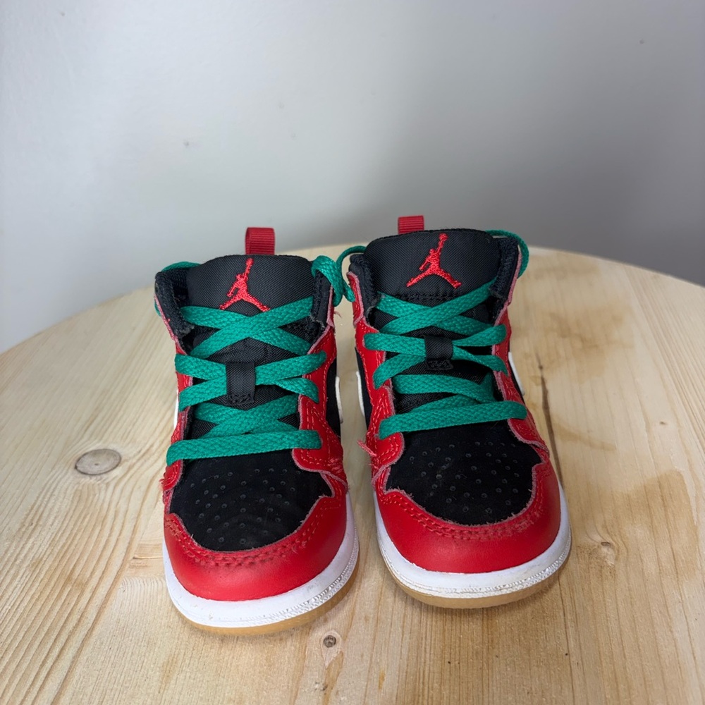 Kids Sneakers with Red and Black Design